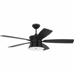 Craftmade DMK52FB5 Dominick Modern Flat Black 52" Ceiling Fan