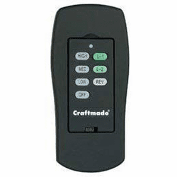 Craftmade ICS-REMOTE Flat Black 3-Speed Wall Control