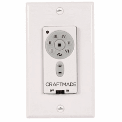 Craftmade IDC-Wall Flat Black 6-Speed IDC Wall Control