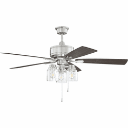 Craftmade KTE52BNK5 Kate Contemporary Brushed Polished Nickel 52" Home Ceiling Fan