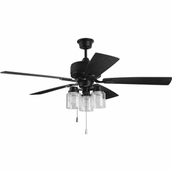 Craftmade KTE52FB5 Kate Modern Flat Black 52" Home Ceiling Fan