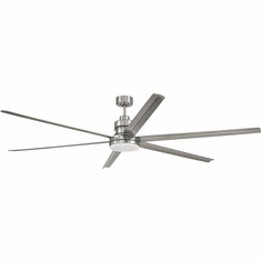 Craftmade MND80BNK6 Mondo Contemporary Brushed Polished Nickel LED 80" Ceiling Fan
