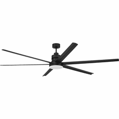 Craftmade MND80FB6 Mondo Modern Flat Black LED 80" Home Ceiling Fan