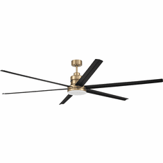 Craftmade MND80SBFB6 Mondo Modern Satin Brass / Flat Black LED 80" Home Ceiling Fan