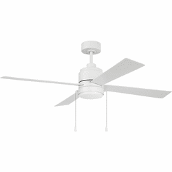 Craftmade OMCY52W4-PC McCoy Modern White LED 52" Ceiling Fan