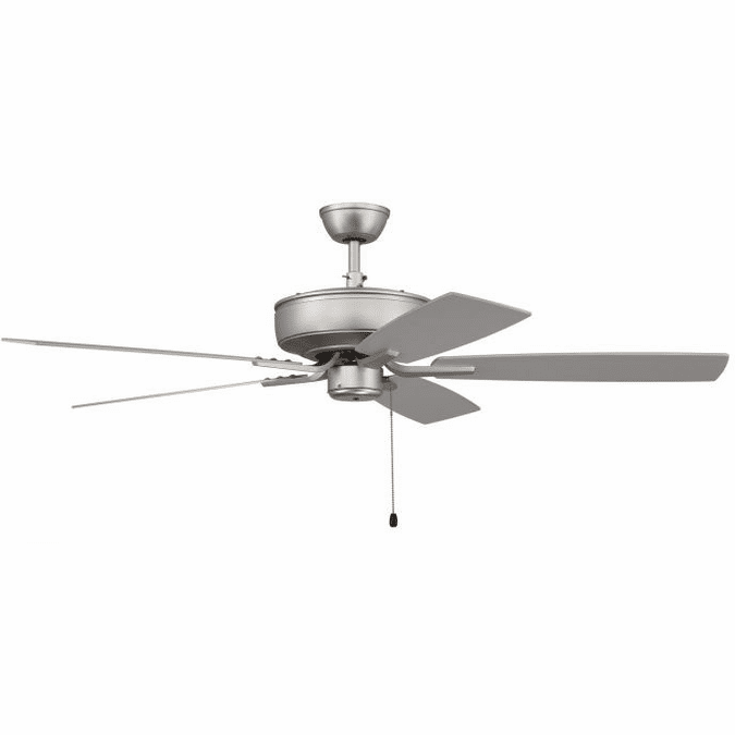 Craftmade P52BN5-52BNGW Pro Plus 52" Fan Contemporary Brushed Satin Nickel Home Ceiling Fan