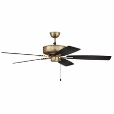 Craftmade P52SB5-52BWNFB Pro Plus 52" Fan Contemporary Satin Brass Home Ceiling Fan