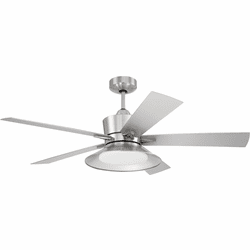 Craftmade TOP52BNK5 Topper Modern Brushed Polished Nickel LED 52" Home Ceiling Fan