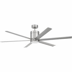 Craftmade TTE65BNK6 Tate Contemporary Brushed Polished Nickel LED 65" Ceiling Fan