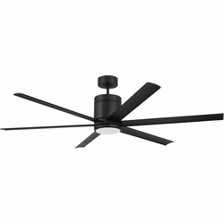 Craftmade TTE65FB6 Tate Modern Flat Black LED 65" Ceiling Fan