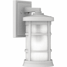 Craftmade ZA2314-TW Composite Lanterns Textured White Exterior 15" Wall Light Sconce