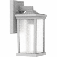 Craftmade ZA2404-TW Composite Lanterns Textured White Exterior 12" Wall Lighting Fixture