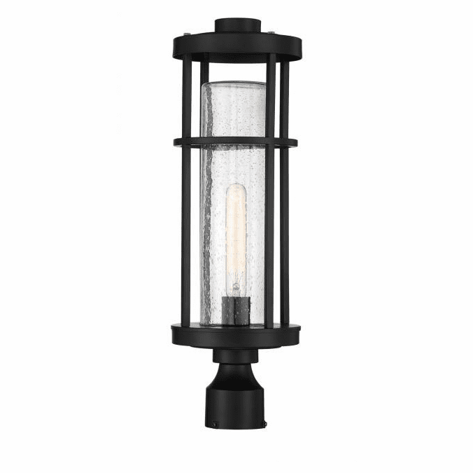 Craftmade ZA4215-MN Encompass Modern Midnight Exterior Post Light Fixture