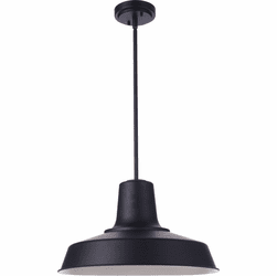 Craftmade ZA5711-MN Briscoe Contemporary Midnight 18" Outdoor Pendant Light