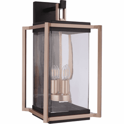Craftmade ZA6524-MNSB Metalwork Midnight / Satin Brass Exterior Wall Sconce