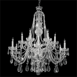 Crystorama 1114-CH-CL-MWP Traditional Crystal Polished Chrome Chandelier Lighting