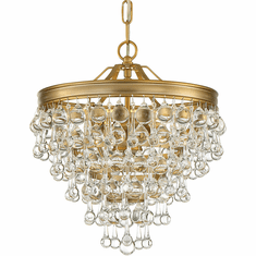Crystorama 130-VG Calypso Vibrant Gold Pendant Lighting