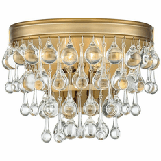 Crystorama 132-VG Calypso Vibrant Gold Wall Light Sconce