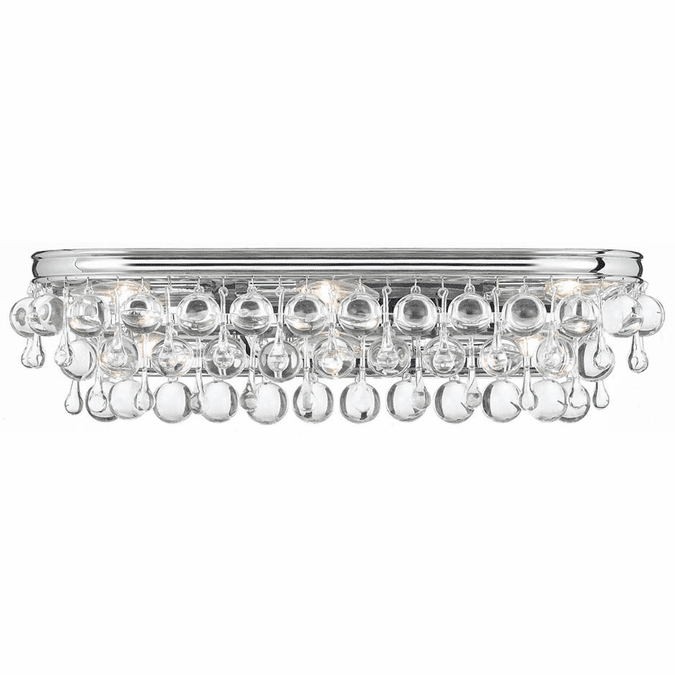 Crystorama 133-CH Calypso Polished Chrome 23" Bathroom Lighting