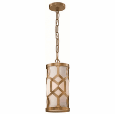 Crystorama 2260-AG Jennings Aged Brass Mini Drum Hanging Lamp