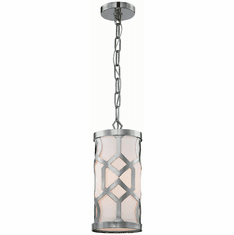 Crystorama 2260-PN Jennings Polished Nickel Mini Drum Hanging Light
