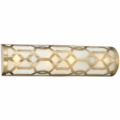 Crystorama 2264-AG-LED Jennings Contemporary Aged Brass LED Bathroom Lighting