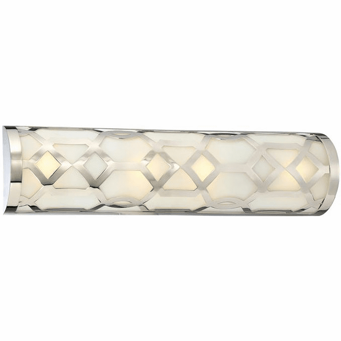 Crystorama 2264-PN-LED Jennings Modern Polished Nickel LED Lighting For Bathroom