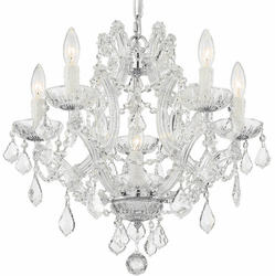 Crystorama 4405-CH-CL-S Maria Theresa Polished Chrome Mini Lighting Chandelier