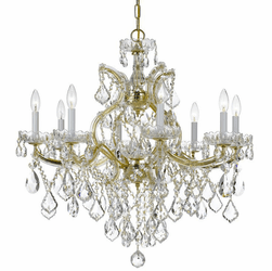 Crystorama 4409-GD-CL-S Maria Theresa Gold 28" Lighting Chandelier