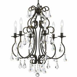 Crystorama 5016-EB-CL-S Ashton English Bronze Chandelier Light