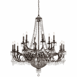 Crystorama 5169-EB-CL-MWP Vanderbilt English Bronze Ceiling Chandelier