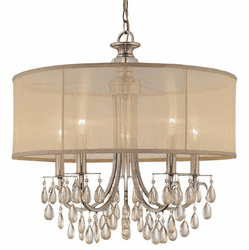 Crystorama 5625-AB Hampton Antique Brass Chandelier Light