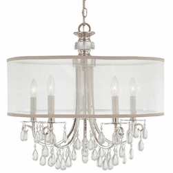 Crystorama 5625-CH Hampton Polished Chrome Ceiling Chandelier