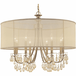 Crystorama 5628-AB Hampton Antique Brass Chandelier Light