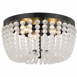 Crystorama 600-MK Rylee Matte Black Flush Lighting