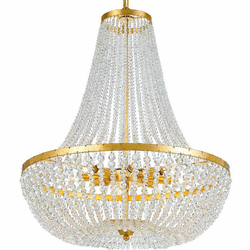 Crystorama 609-GA Rylee Antique Gold Chandelier Light