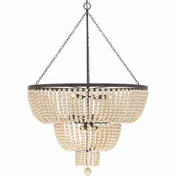 Crystorama 612-FB Rylee Forged Bronze 32" Ceiling Chandelier