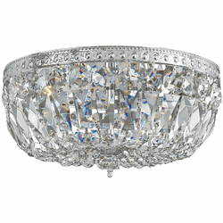 Crystorama 712-CH-CL-MWP Polished Chrome 12" Ceiling Lighting