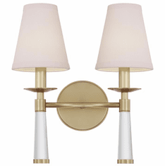 Crystorama 8862-AG Baxter Modern Aged Brass Wall Light Sconce