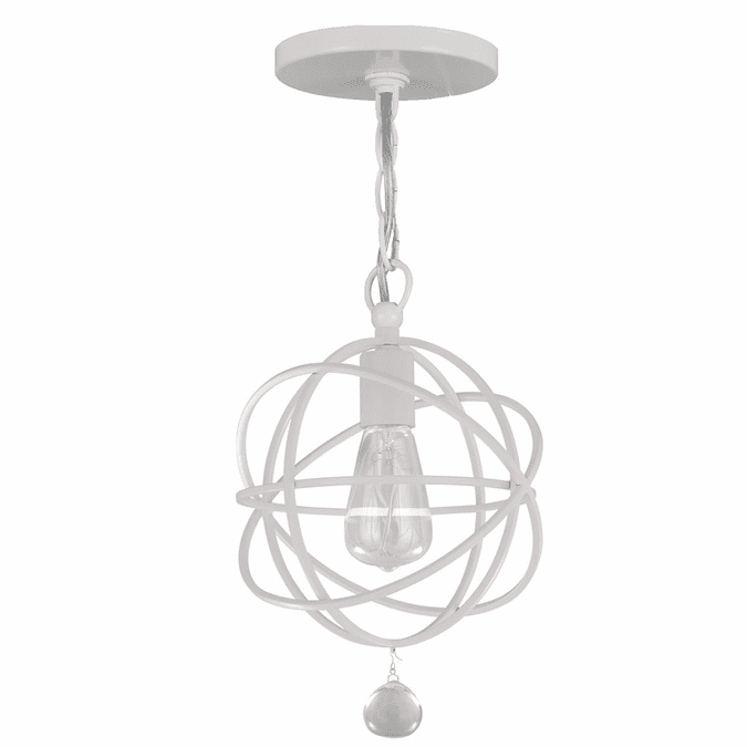 Crystorama 9220-WW Solaris Contemporary Wet White Ceiling Pendant Light