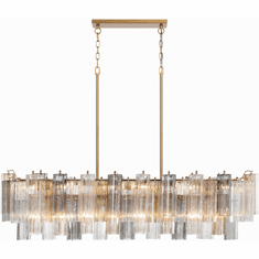 Crystorama ADD-317-AG-AU Addis Aged Brass Island Lighting