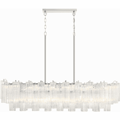Crystorama ADD-317-CH-CL Addis Polished Chrome Kitchen Island Light