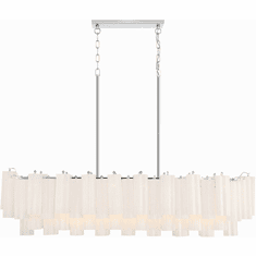 Crystorama ADD-317-CH-WH Addis Polished Chrome Kitchen Island Light Fixture