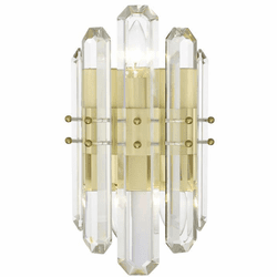 Crystorama BOL-8882-AG Bolton Aged Brass Wall Light Fixture