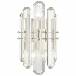 Crystorama BOL-8882-PN Bolton Polished Nickel Lighting Wall Sconce