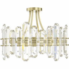 Crystorama BOL-8884-AG Bolton Aged Brass Flush Mount Lighting Fixture