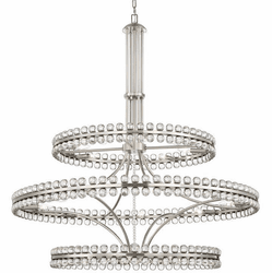 Crystorama CLO-8000-BN Clover Modern Brushed Nickel Chandelier Lighting