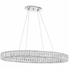 Crystorama ED3563901CH Kinsley Modern Polished Chrome LED Island Light Fixture