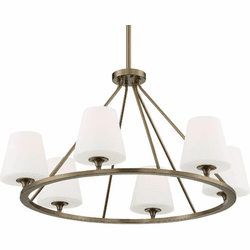 Crystorama KEE-A3006-VG Keenan Contemporary Vibrant Gold Lighting Chandelier