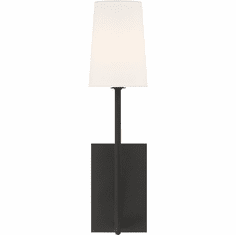 Crystorama LEN-251-BF Lena Black Forged Wall Mounted Lamp